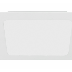 G-TECH LED luminaire FABRO, 12 W, 1200 lm, 4000K, AC220-240V, IP40, recessed, square, white
