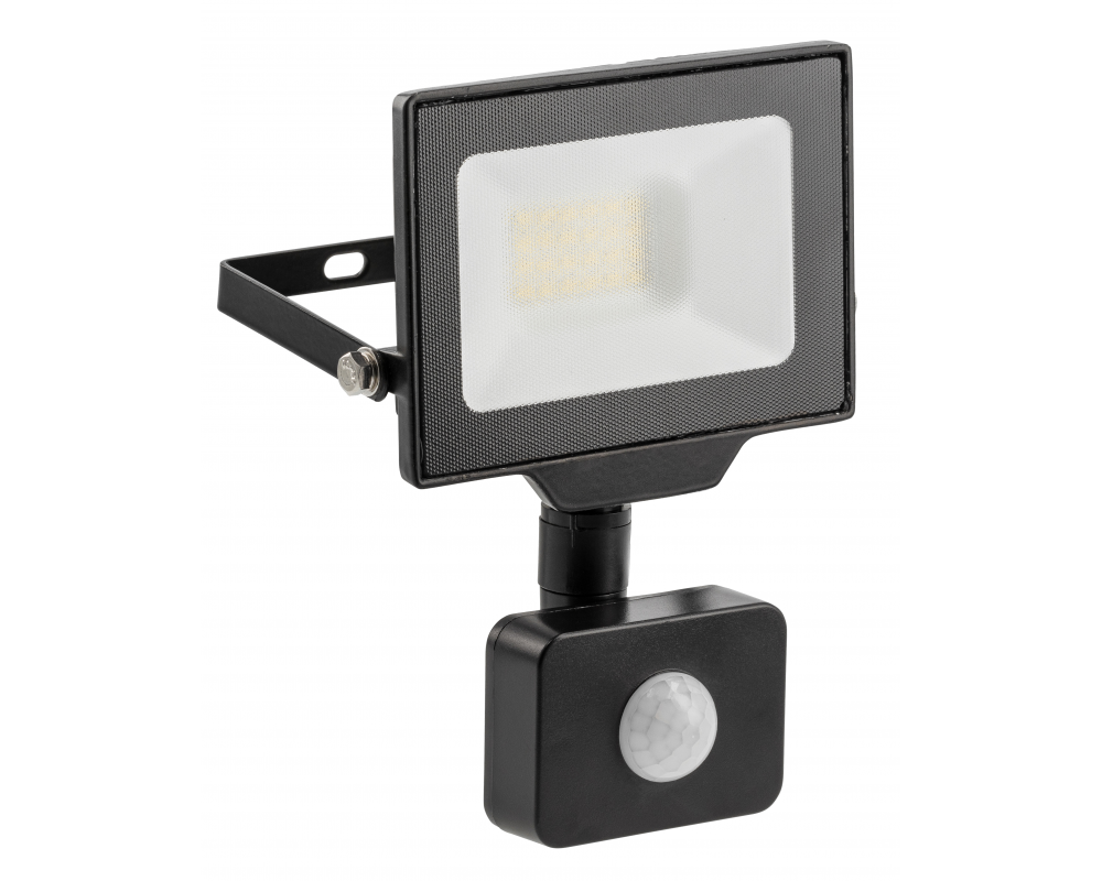 G-TECH LED Floodlight with motion sensor, 20 W, 2000 lm, 6000K, AC220-240V, IP65, 120°, black
