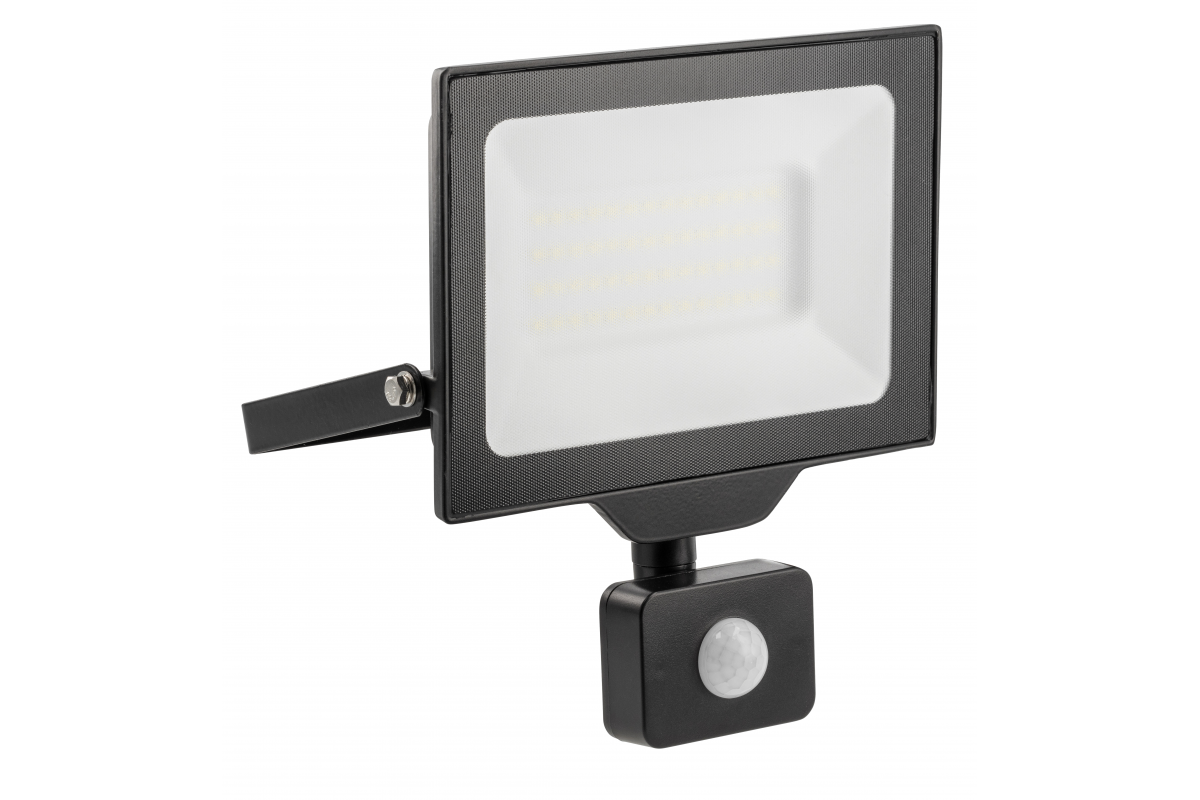 G-TECH LED Floodlight with motion sensor, 50 W, 5000 lm, 4000K, AC220-240V, IP65, 120°, black