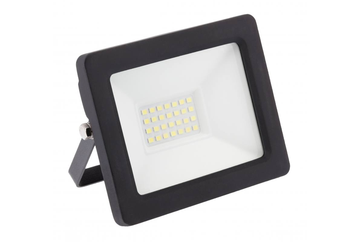 G-TECH LED Floodlight, 30 W, 2400 lm, 4000K, AC220-240V, IP65, 120°, black