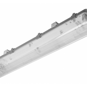 G-TECH Hermetic luminaire 218, 2x60 T8 LED (single-sided connection), G13, IP65, ABS/PS, gray