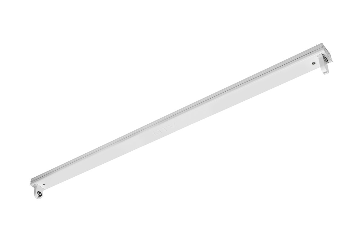 G-TECH Luminaire OSL SLIM-1x120 T8 LED (single-sided connection), G13, IP20, surface-mounted, white