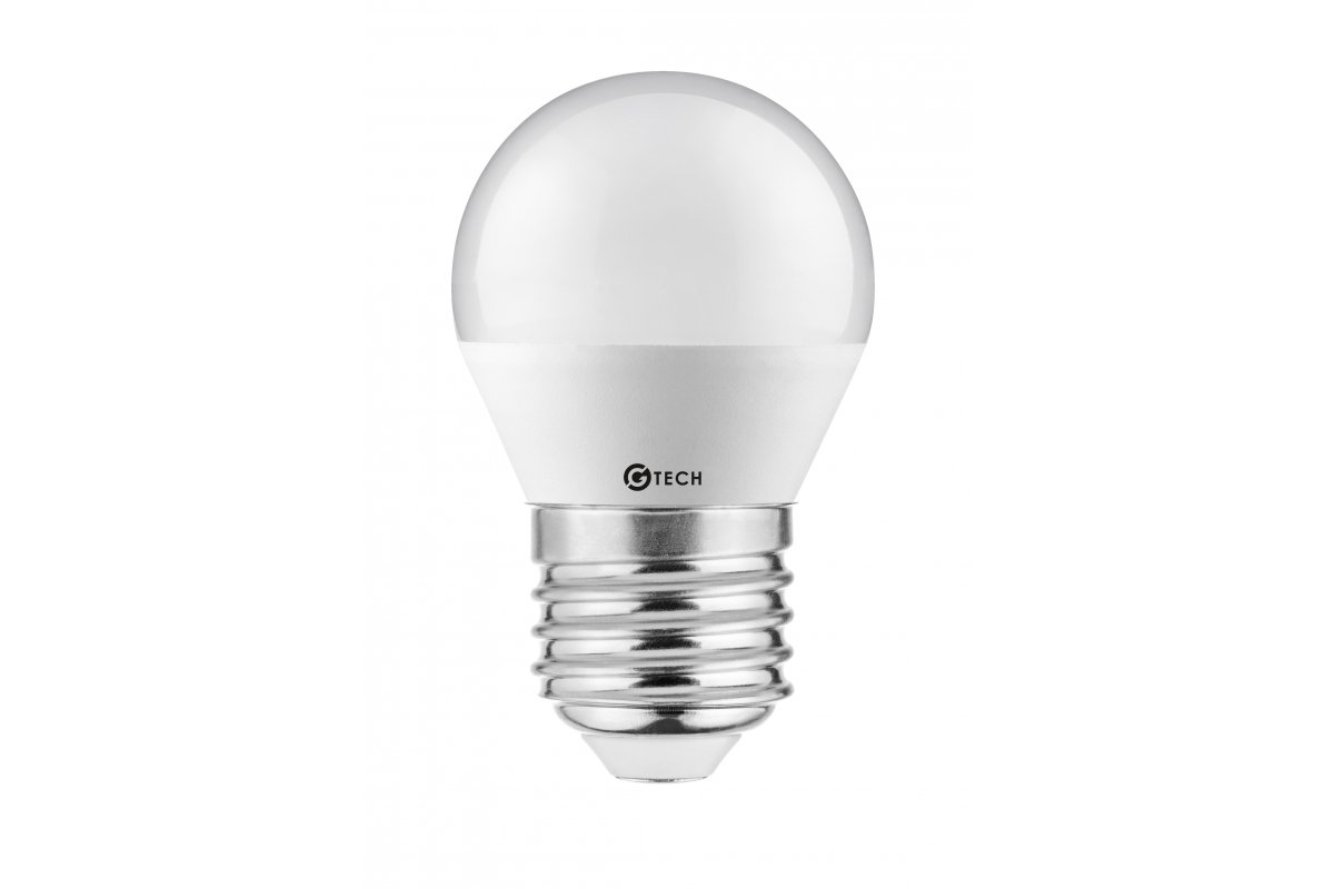 G-TECH LED Bulb E27, B45C, 6 W, 470 lm, 3000K, AC220-240V, 160°