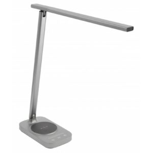 Desktop lamp Bressi,8W,450lm,AC220-240V,3-CCT, Wireless Charging,USB,PF>0,5, RA>80, Grey