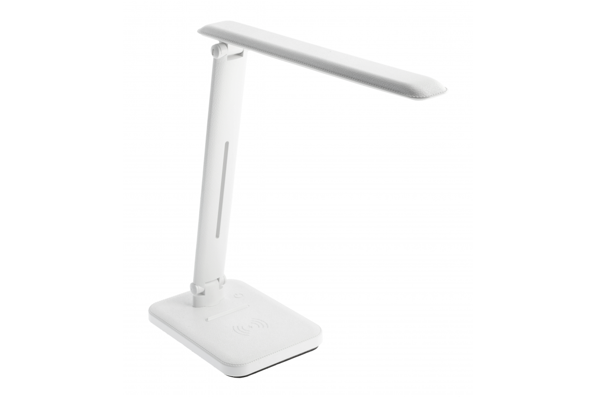 LED table lamp IZUKA, 6 W, 400 lm, CCT, inductive charging, white