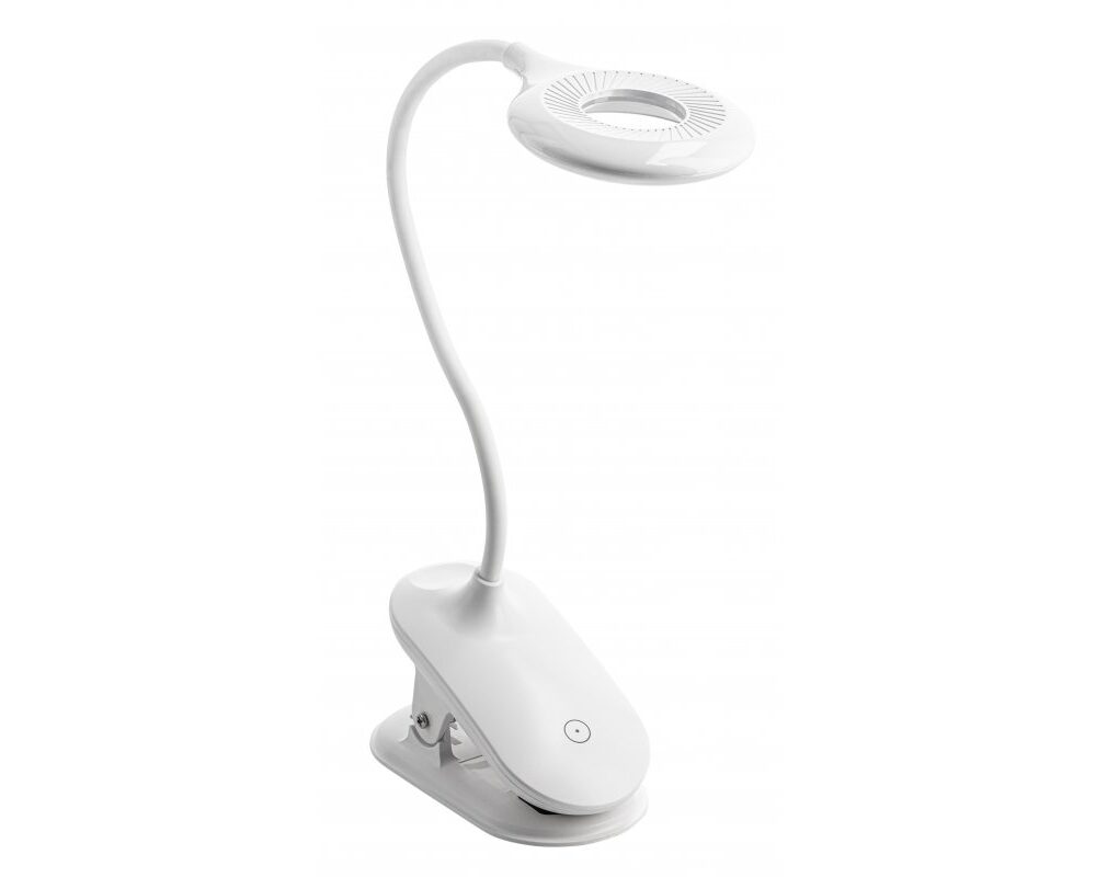 LED rechargeable table lamp RINGO, 4 W, 200 lm, 5 V, CCT, 1200mAh, dimmable, white