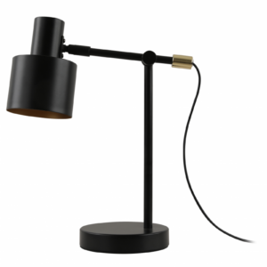 Desk lamp SELVIA II , 5570, max.250V, 50/60Hz, 1*E14, max.25 W, dia.10 cm, IP20, black/gold