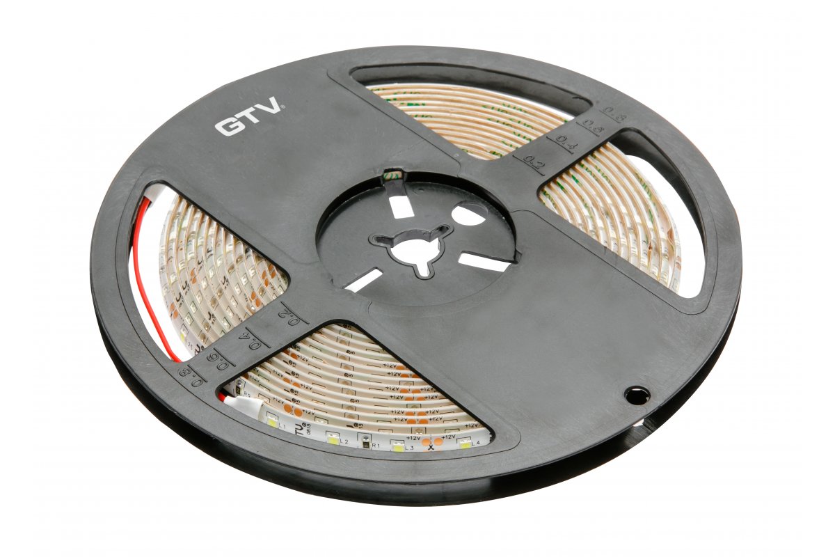 LED strip 2835, DC12V, 300LED/5m, 3.7 W/m, 250 lm/m, 6500K, IP65, roll 5 m