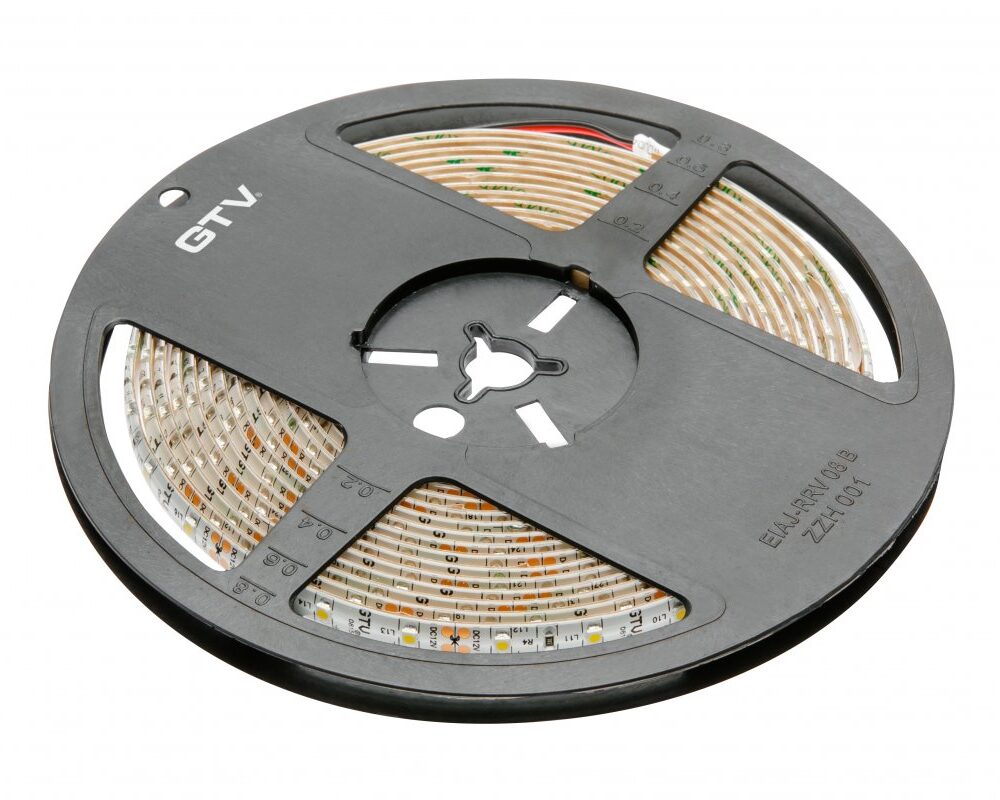 Flash Strip 3528, 300 LED Cold White, 24W, Waterproof 8mm, Roll 5m, 12V