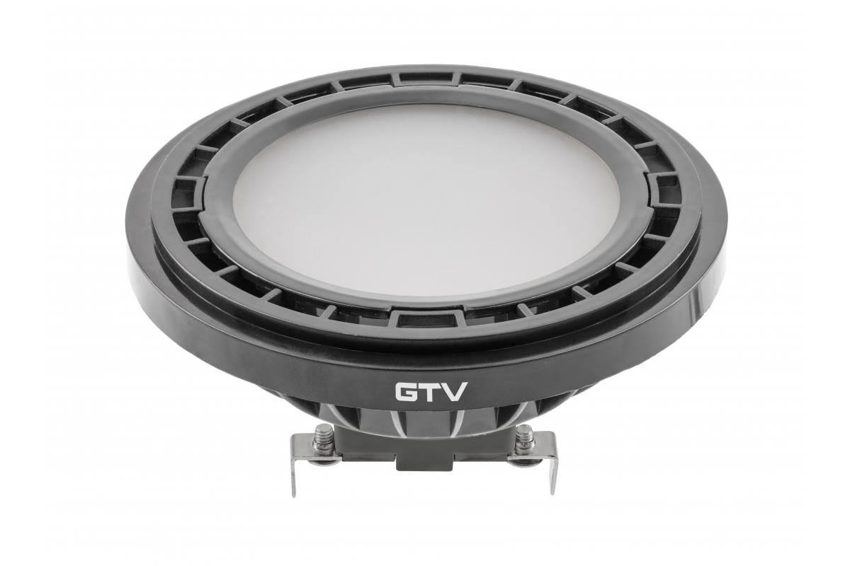 LED Bulb AR111, 12.5 W, 1100 lm, 3000K, G53, DC12V, 120°, black