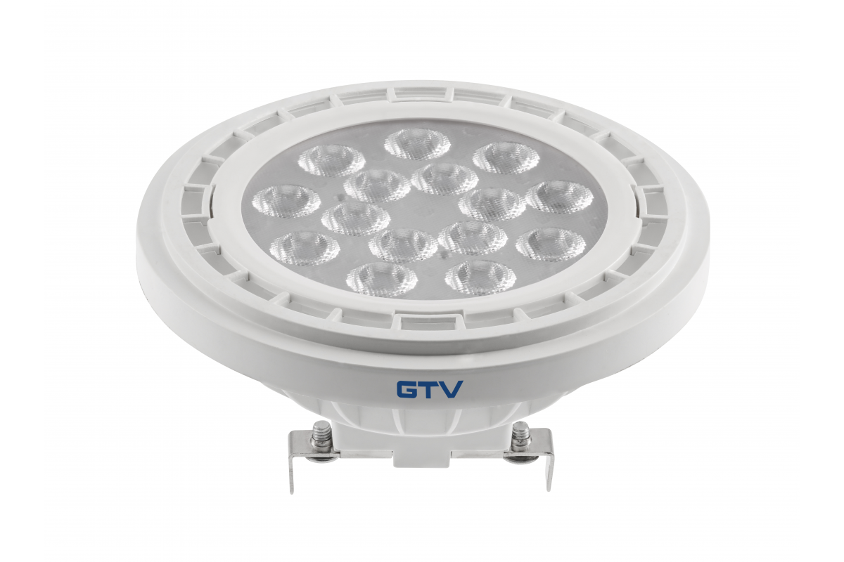 LED Bulb AR111, 12.5 W, 1100 lm, 3000K, G53, DC12V, 40°, white