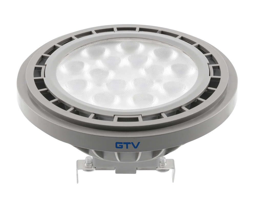 LED Bulb AR111, 12.5 W, 1100 lm, 3000K, G53, DC12V, 40°, gray