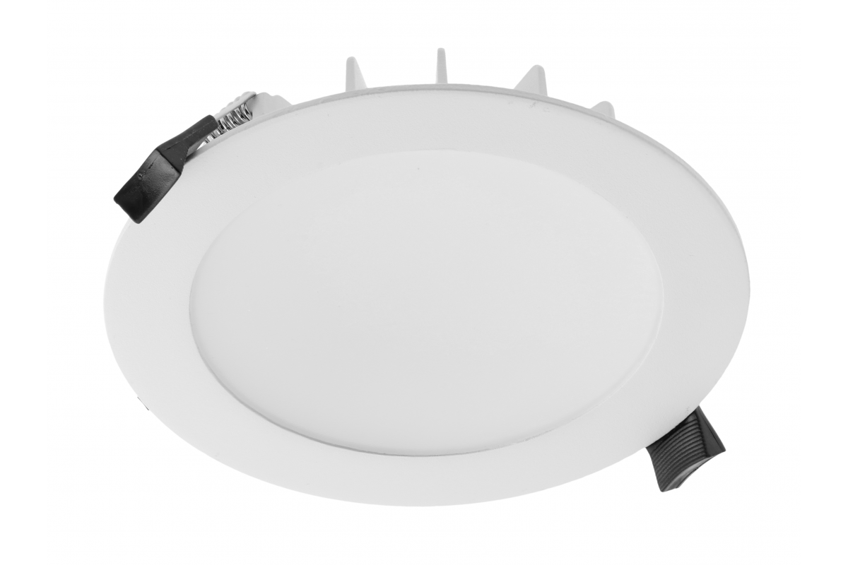 LED luminaire AREZZO, 18 W, 1800 lm, 3000/4000/6400K, AC220-240V, PF>0.9, Ra≥80, IP54, IK08, 110°, recessed