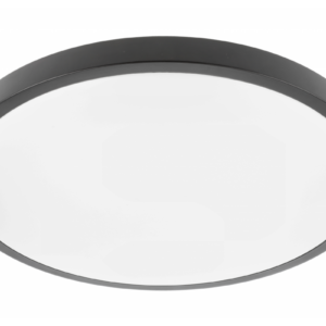 LED luminaire ATOLL, 32 W, 2560 lm, 3000K, AC180-250V, PF>0.9, IP54, Ø400 mm, black