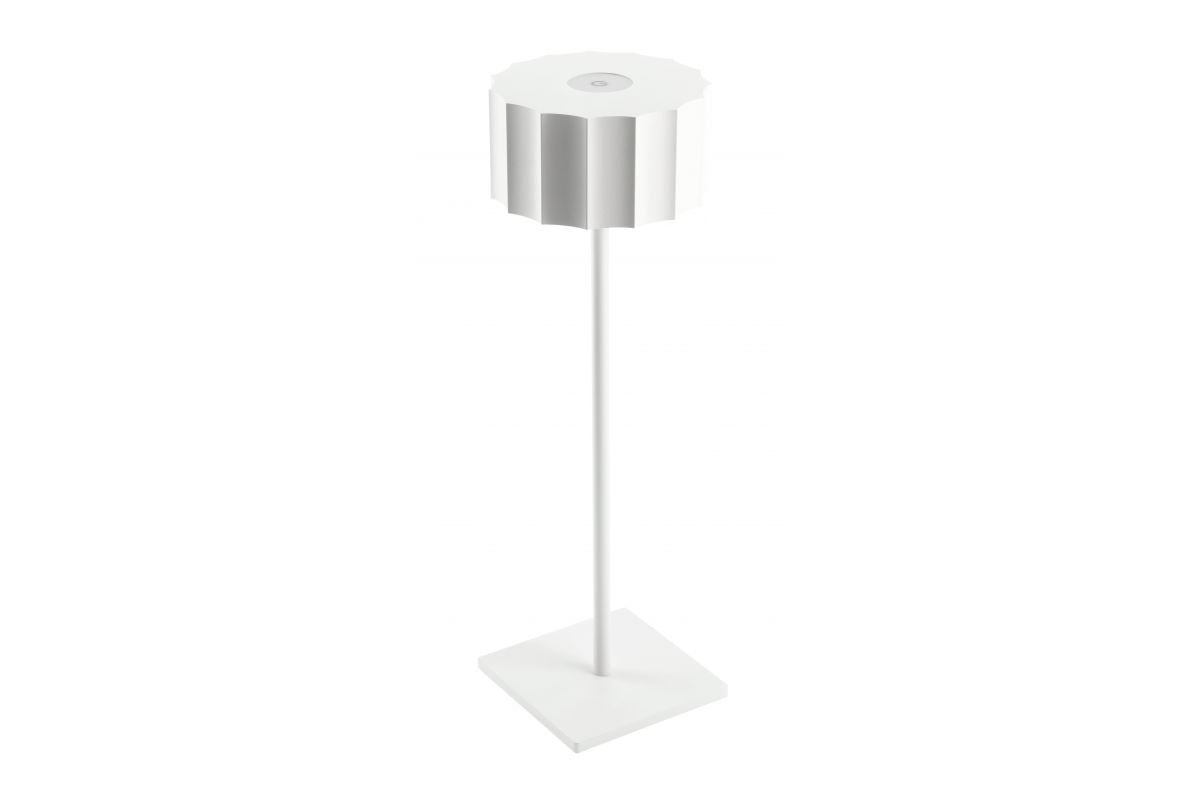 LED rechargeable table lamp AZELIA, 2.5 W, 200 lm, 5 V, 4000 K, 4000 mAh, dimmable, white