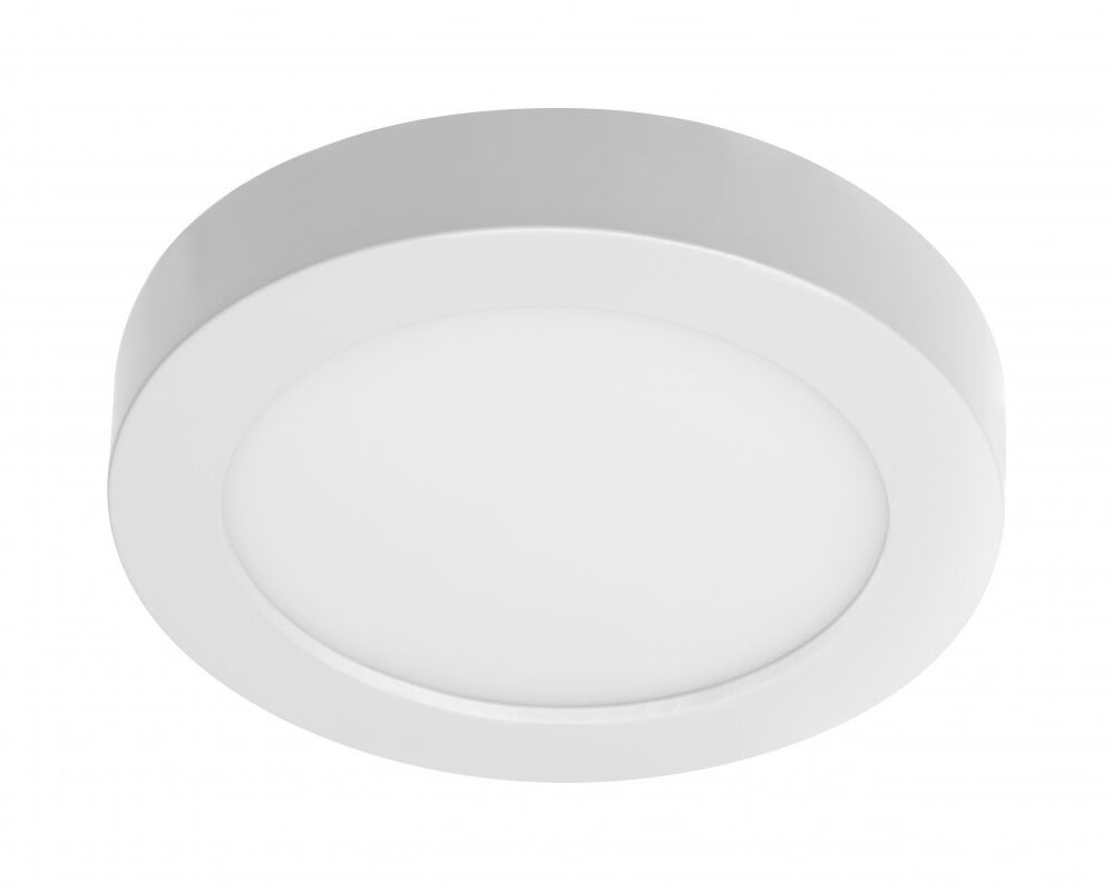 LED luminaire BOLERO, 18 W, 1600 lm, 3000K/4000K/6400K, AC175-250V, PF>0.5, RA>80, IP40, 120°, 6in1, surface-mounted/recessed, round