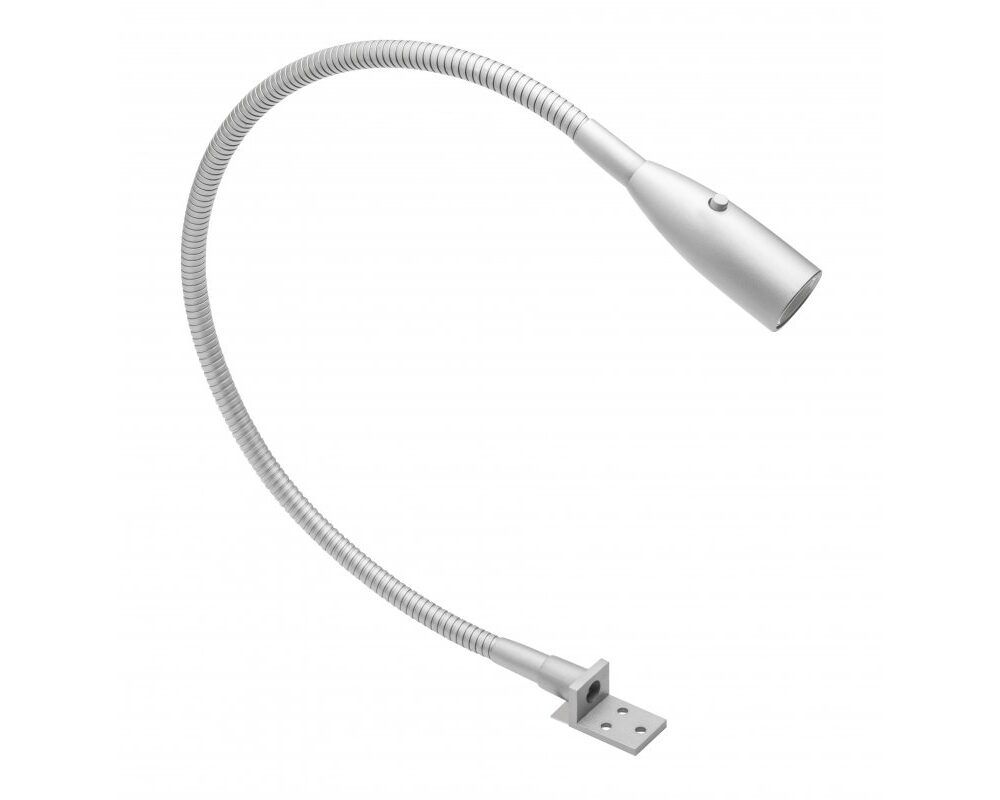 LED luminaire BOSTON, 1 W, DC12V, 3000K, cable mini AMP 1.5 m, aluminum