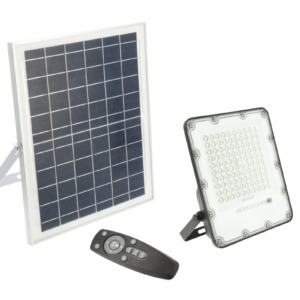 LED solar floodlight BRAVOS, 1000 lm, 6400K, IP65, 120°, remote control