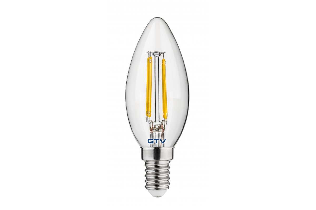 LED Bulb E14, C35, 4 W, 420 lm, 3000K, AC220-240V, 360°, FILAMENT