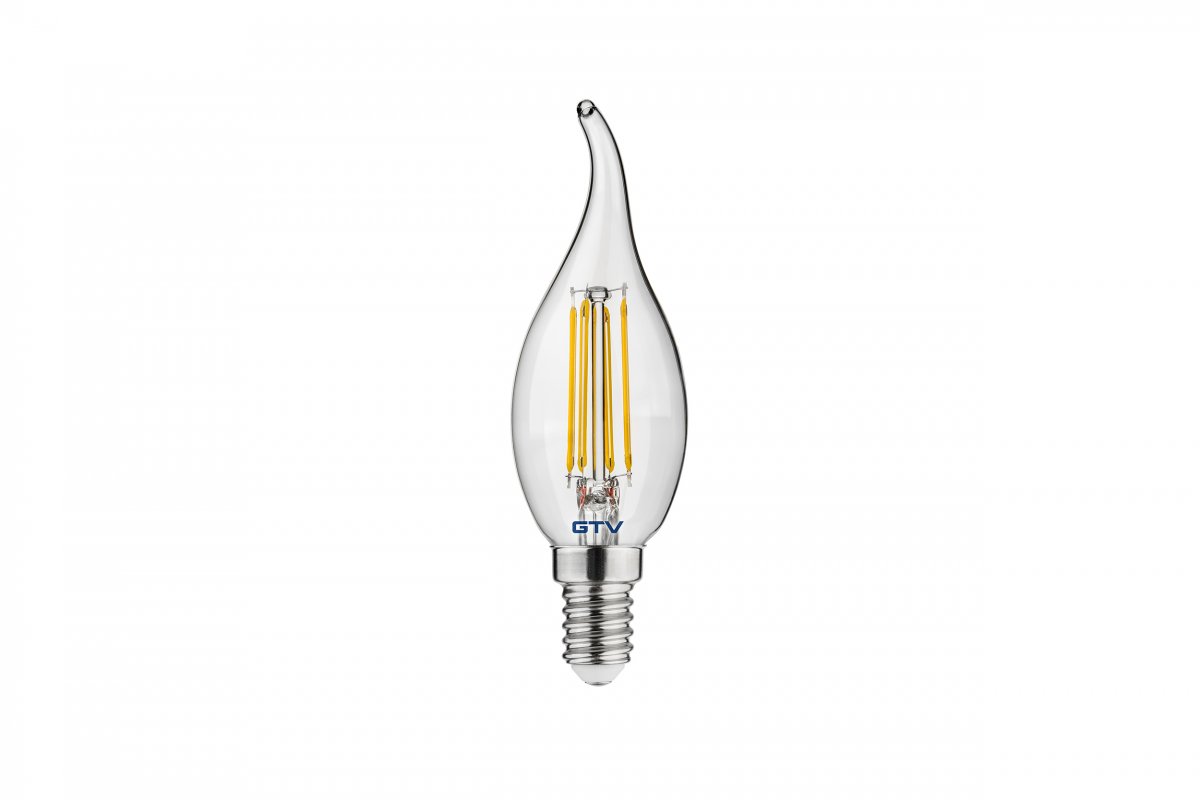 LED Bulb E14, C35L, 4 W, 420 lm, 3000K, AC220-240V, 360°, FILAMENT