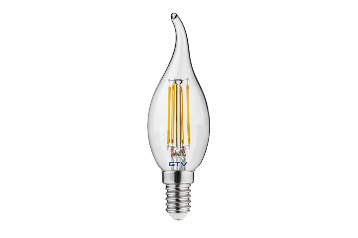 LED Bulb E14, C35L, 4 W, 420 lm, 4000K, AC220-240V, 360°, FILAMENT