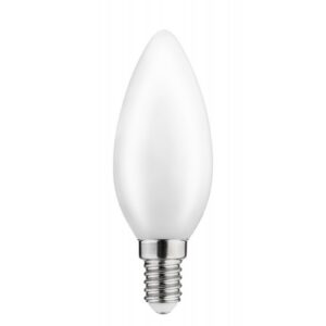 LED Bulb E14, C35, 4 W, 420 lm, 3000K, AC220-240V, 360°, milky FILAMENT
