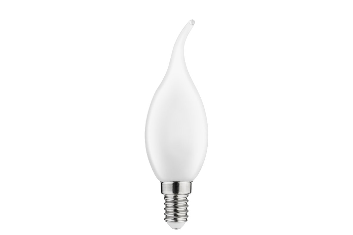 LED Bulb E14, C35L, 4 W, 420 lm, 3000K, AC220-240V, 360°, milky FILAMENT