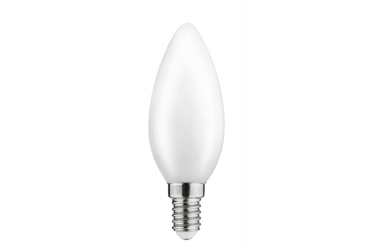 LED Bulb E14, C35, 4 W, 420 lm, 4000K, AC220-240V, 360°, milky FILAMENT