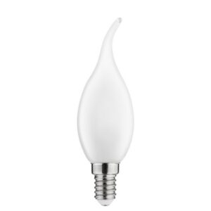 LED Bulb E14, C35L, 4 W, 420 lm, 4000K, AC220-240V, 360°, milky FILAMENT