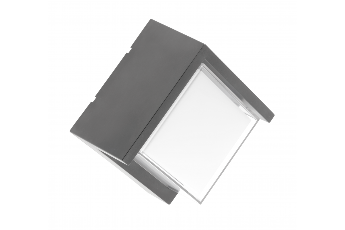 LED facade luminaire CANTI II, 12 W, 1000 lm, IP65, 4000K, gray