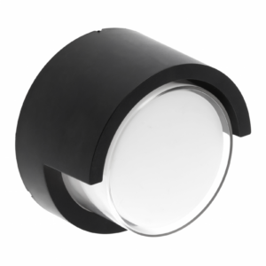 LED facade luminaire CANTI II, 12 W, 1000 lm, IP65, 4000K, round, black