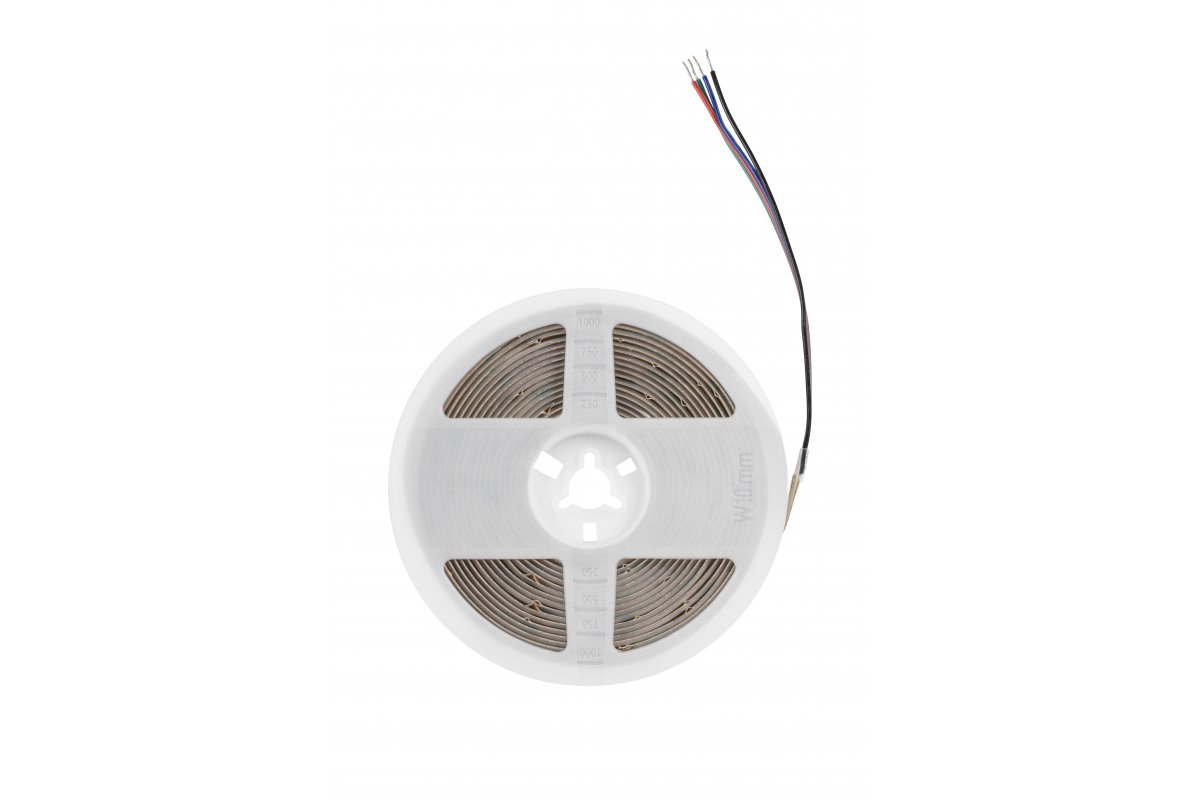COB RGB LED Strip 12V, 10mm, 810LED, 16W/m, gel-free, 2x0.15m cable