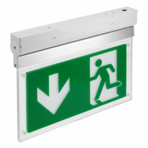 Emergency LED luminaire CORSO, 3 W, 300 lm, AC220-240V, 6400K, IP40, 1 hour, dual-mode, TEST button