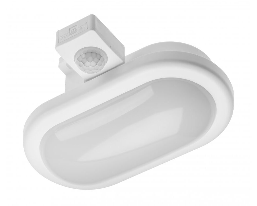 LED luminaire DELTA with motion sensor, 6 W, 400 lm, 4000K, AC220-240V, PF>0.5, RA>80, IP54
