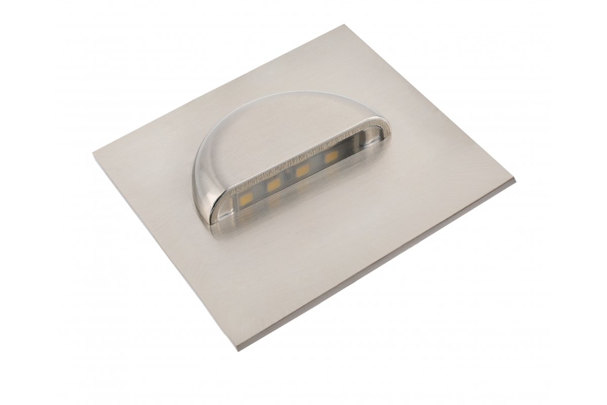 LED luminaire ESCADA, 0.8 W, 70 lm, 4000K, 12V, square, stainless steel