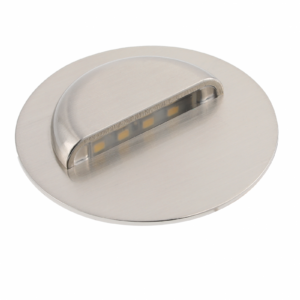 LED luminaire ESCADA, 0.8 W, 70 lm, 4000K, 12V, round, stainless steel