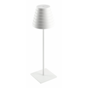 LED rechargeable table lamp FIZZI, 2.5 W, 200 lm, 5 V, 4000 K, 4000 mAh, dimmable, white