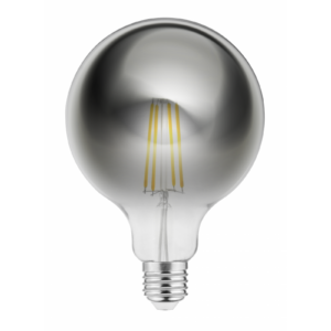 LED Bulb E27, G125, 8 W, 450 lm, 1800K, AC220-240V, 360°, FILAMENT gray