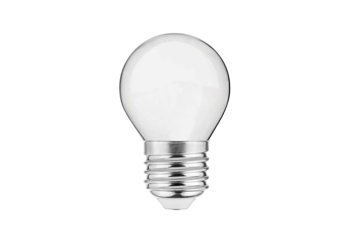 LED Bulb E27, G45, 2 W, 200 lm, 4000K, AC220-240V, 360°, milky FILAMENT