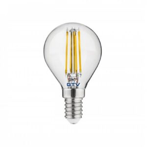 LED Bulb E14, G45, 4 W, 420 lm, 3000K, AC220-240V, 360°, FILAMENT