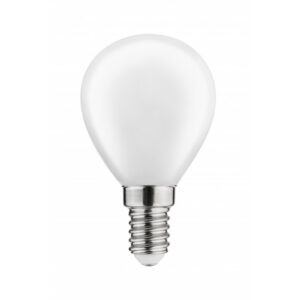 LED Bulb E14, G45, 4 W, 420 lm, 3000K, AC220-240V, 360°, milky FILAMENT