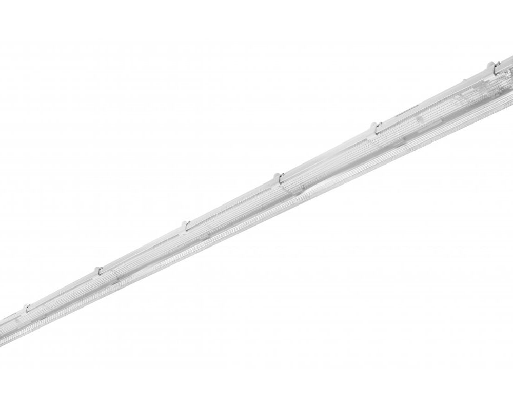Hermetic luminaire HAGEN, for T8 LED single-sided power supply, G13, IP65, AC220-240V, 1x120cm, PC