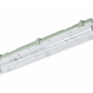 Hermetic luminaire HELIOS BIS, for T8 LED single-sided power supply, G13, IP65, AC220-240V, 2x60cm, ABS/PS