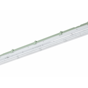 Hermetic luminaire HELIOS BIS, for T8 LED single-sided power supply, G13, IP65, AC220-240V, 2x120cm, ABS/PS