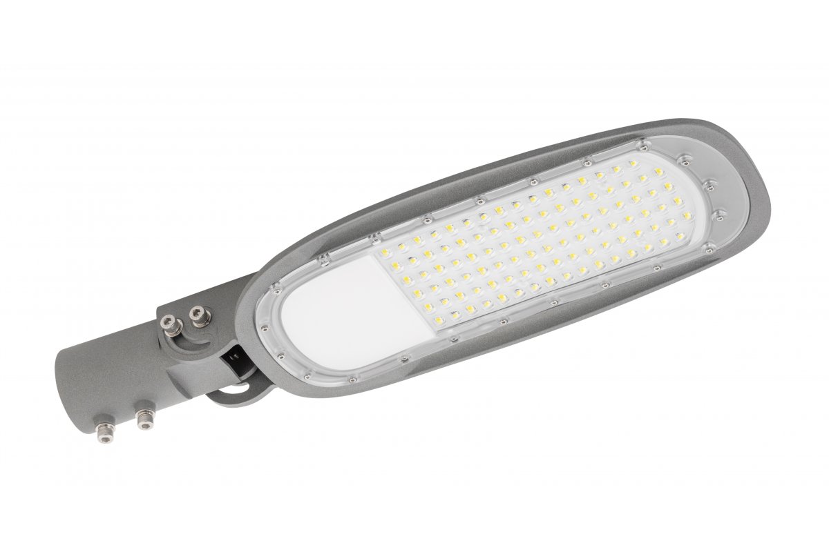 LED street luminaire INDIANA, 60 W, 7800 lm, 4000K, AC220-240V, 120°, 10KV, IP65, gray