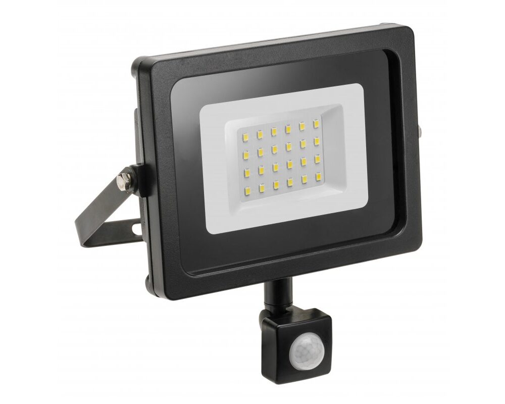 Floodlight INEXT LED with a motion sensor, 10W, 800lm, AC220-240V, 50/60 Hz, PF> 0.9, RA> 80, IP65, 120