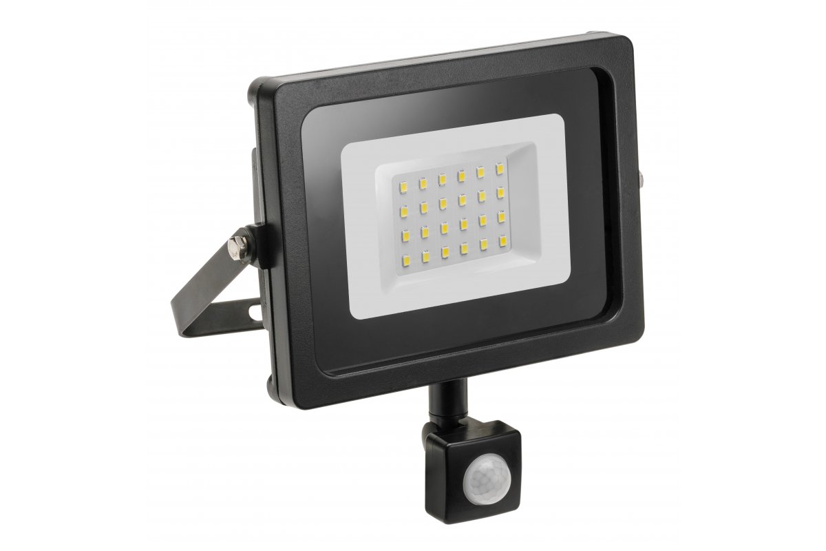 Floodlight INEXT LED with a motion sensor, 10W, 800lm, AC220-240V, 50/60 Hz, PF> 0.9, RA> 80, IP65, 120