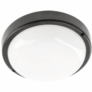 LED luminaire KODO-OK, 12 W, 1080 lm, AC175-260V, PF>0.5, Ra≥80, IP54, IK08, 4000K, round, black