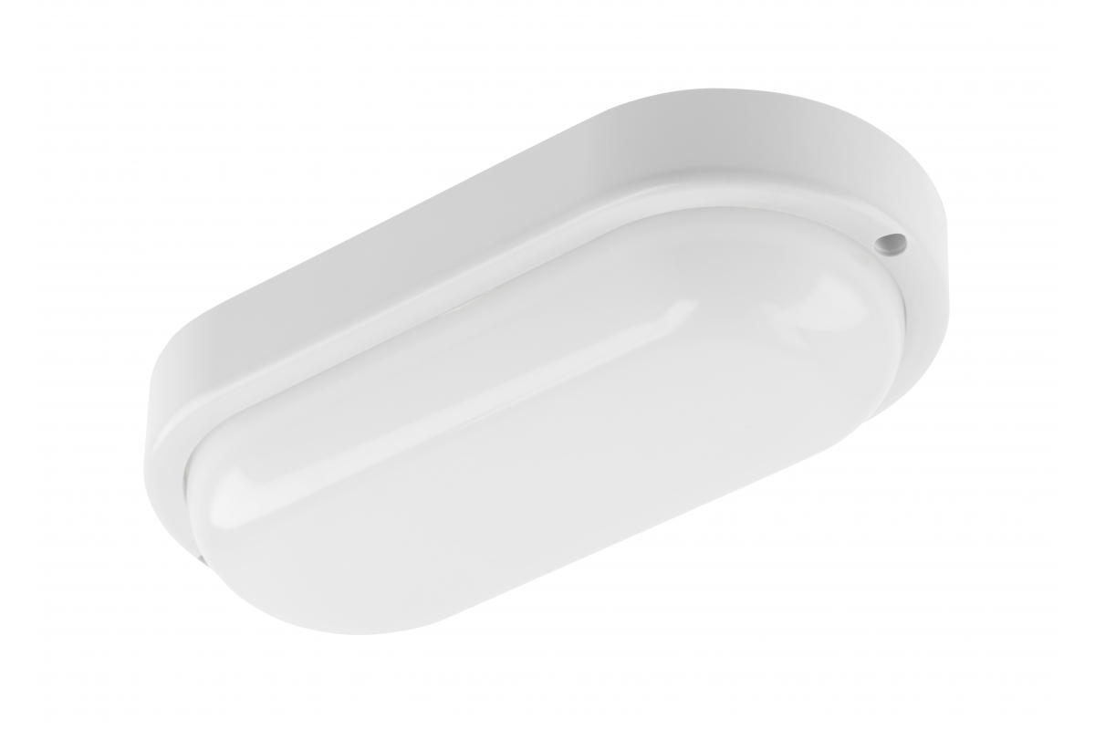 LED luminaire KODO-OK, 12 W, 1080 lm, AC175-260V, PF>0.5, Ra≥80, IP54, IK08, 4000K, oval, white