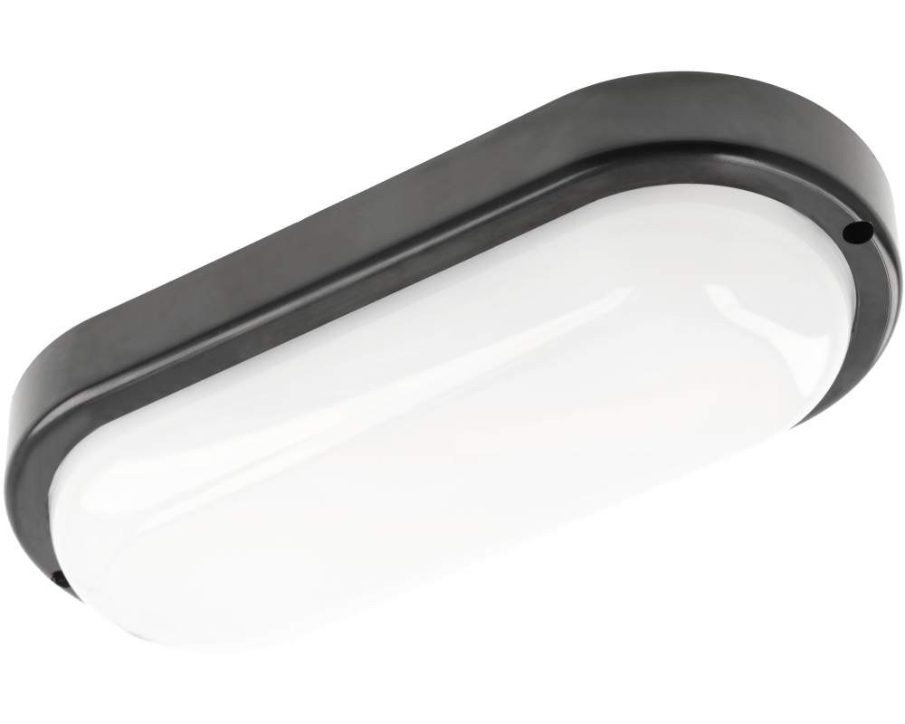 LED luminaire KODO, 18 W, 1620 lm, 4000K, AC180-250V, IP54, IK08, oval, black